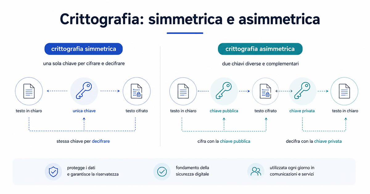 crittografia simmetrica asimmetrica