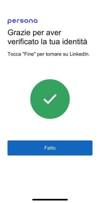 Verifica identità linkedin 7