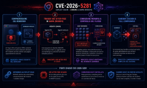 Infografica che spiega il funzionamento step by step di CVE-2026-5281